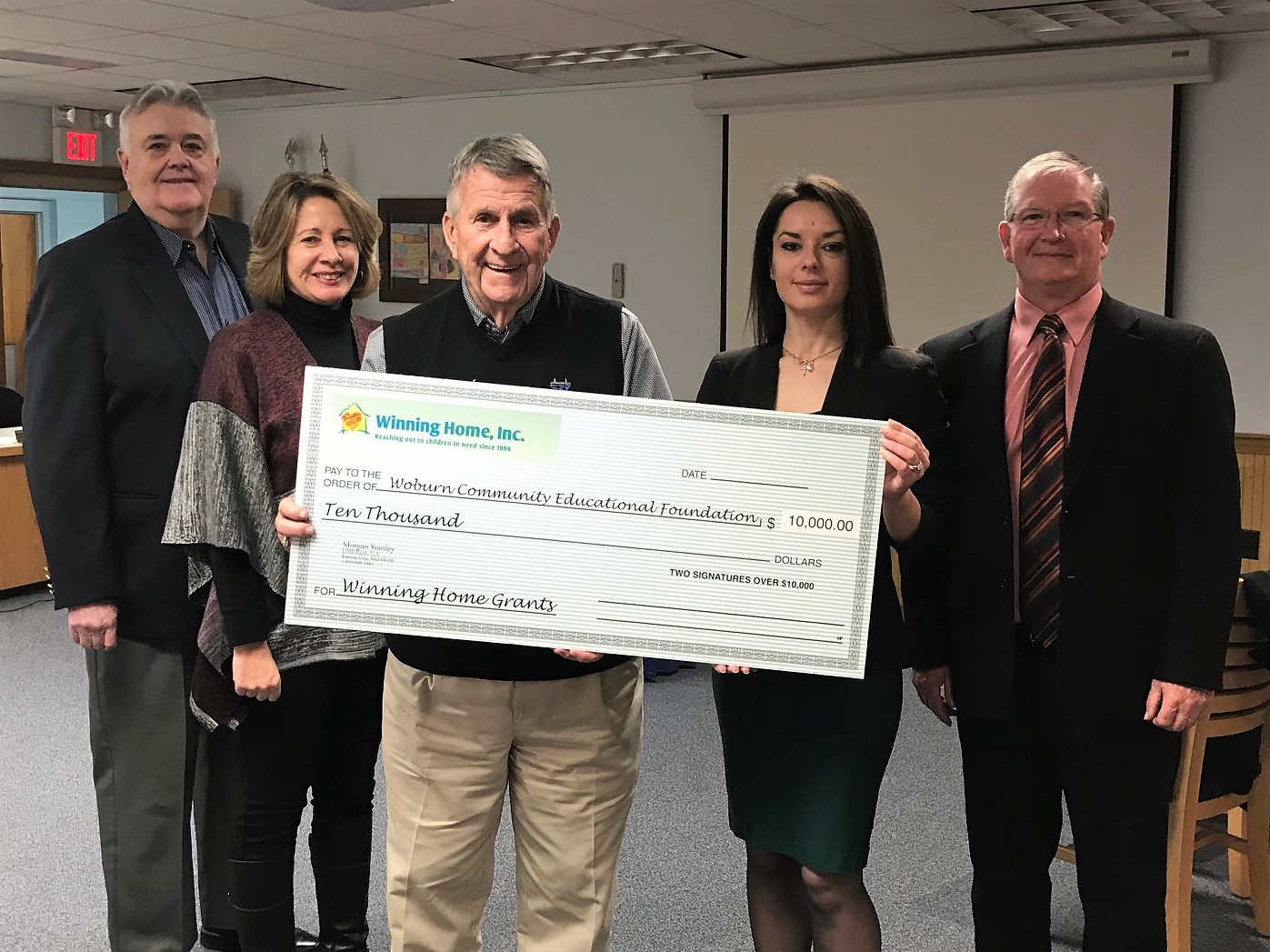 grant award – Woburn Community Educational Foundation